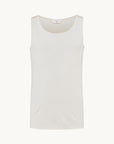 Singlet i ull med silke unisex - Natur - Hvit/natur