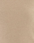Singlet m/stropper i ull med silke - Latte - swatch