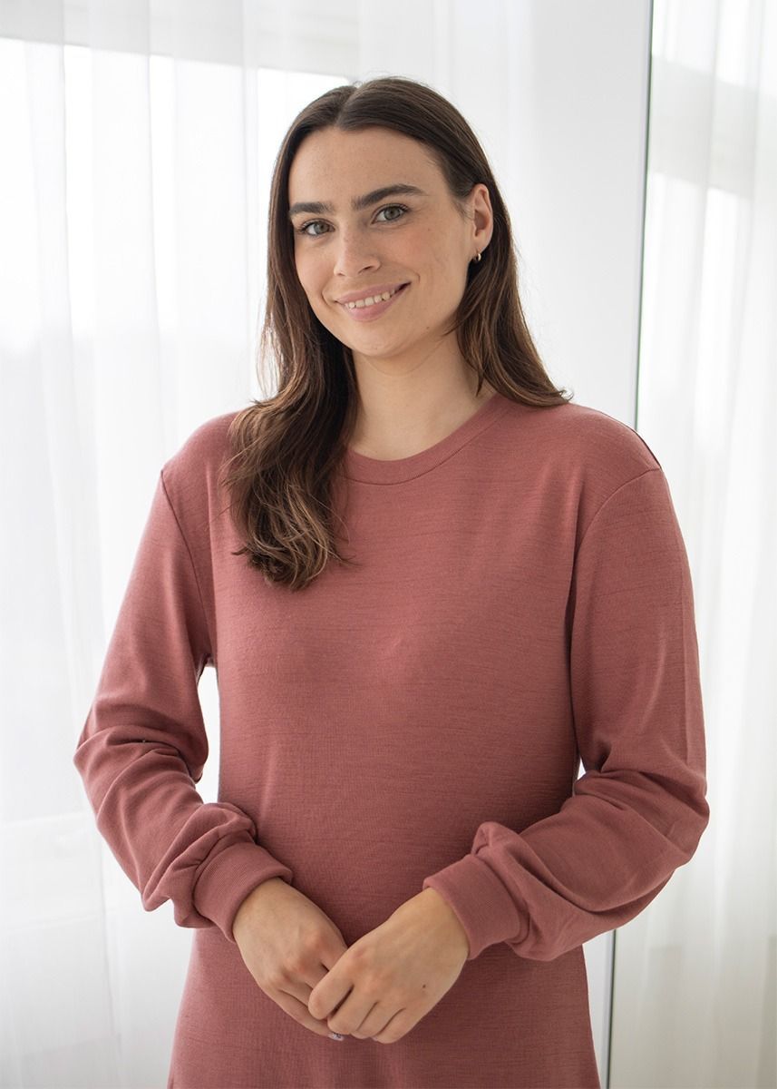 Ullkjole - Mørk rose