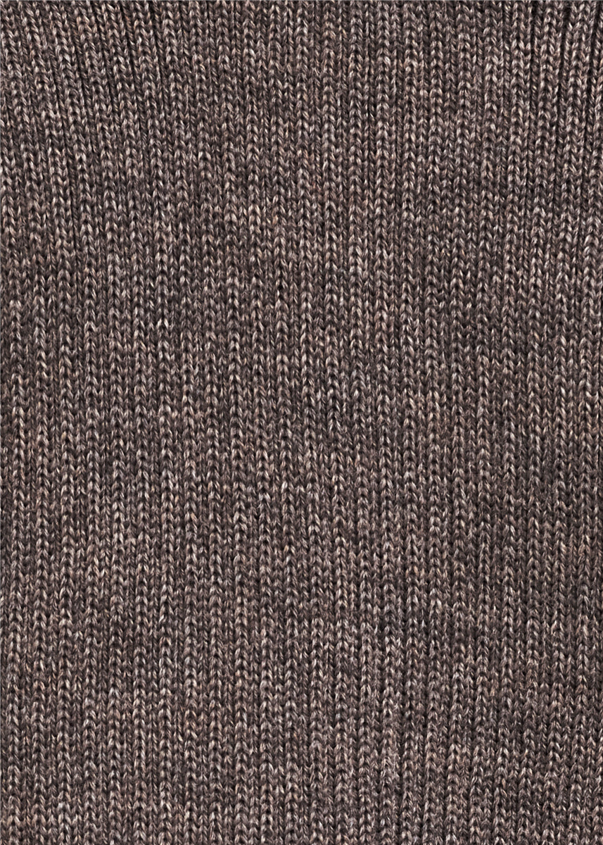 hals ribbestrikket - lys brun - swatch