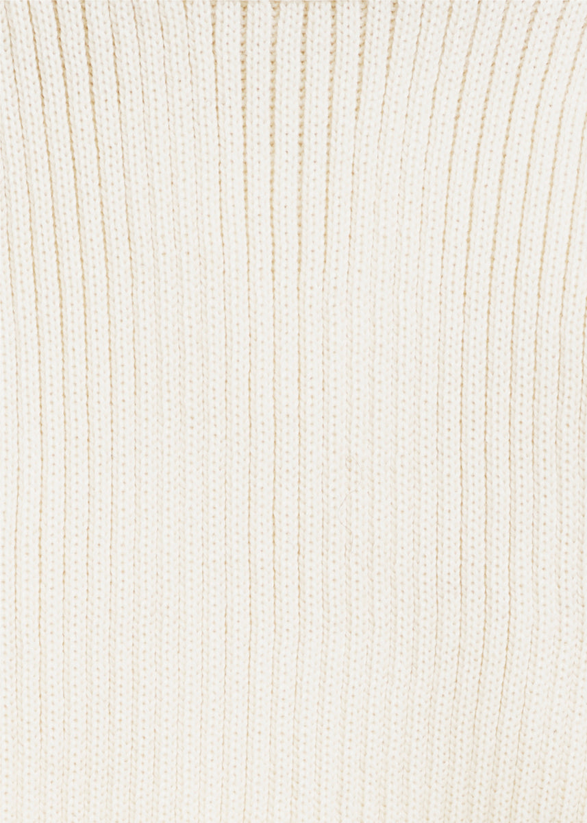 hals ribbestrikket - natur - swatch