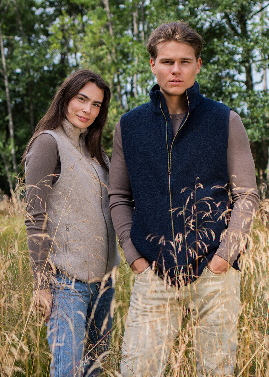 Vest i ullfleece, unisex