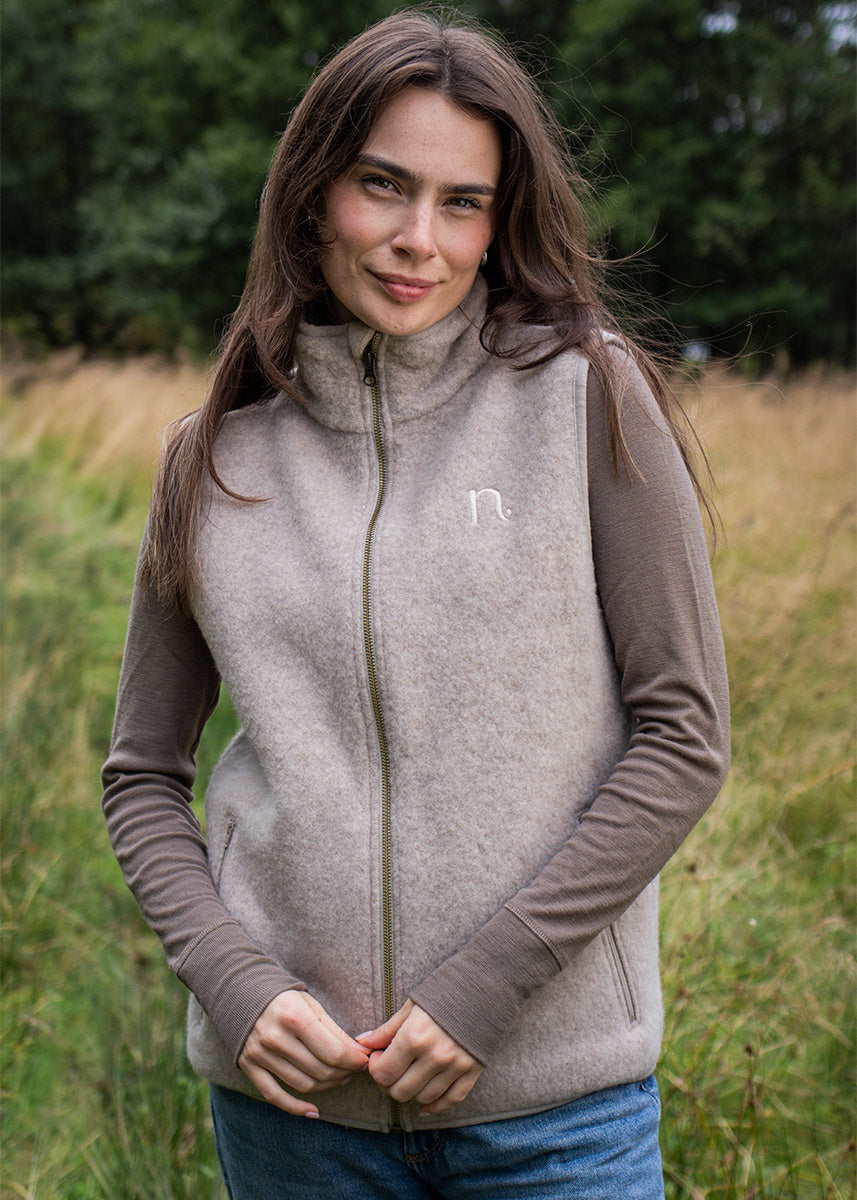 Vest i ullfleece, unisex