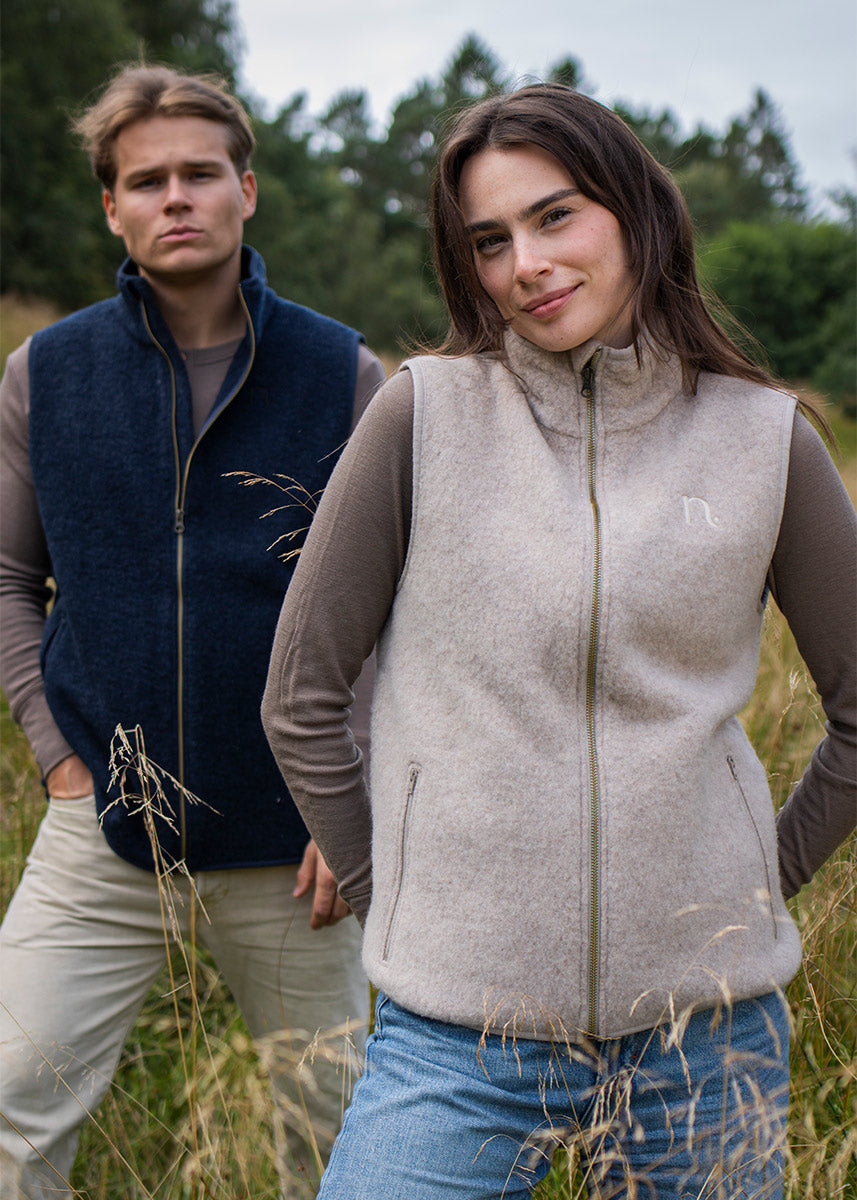 Vest i ullfleece, unisex