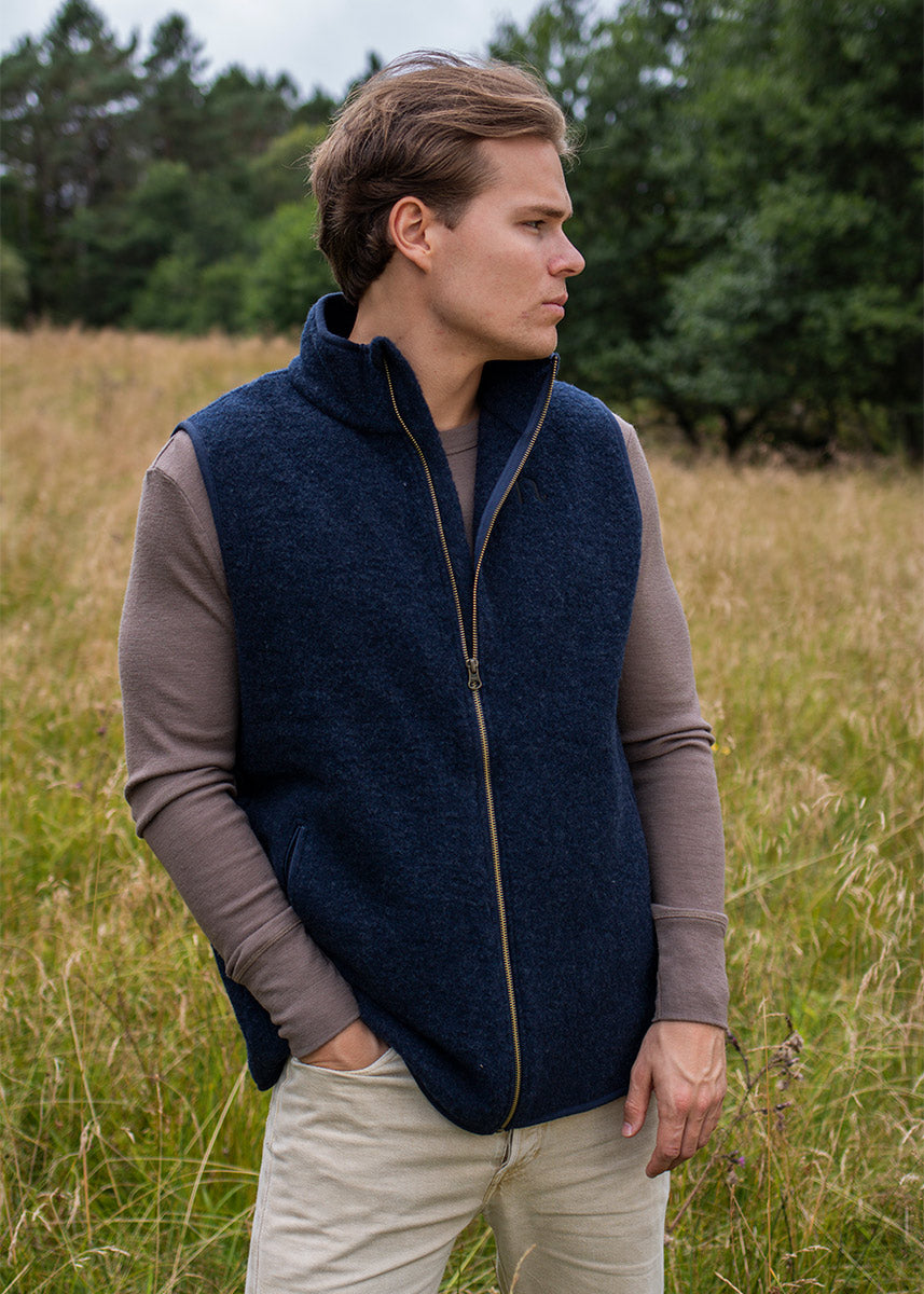 Vest i ullfleece, unisex