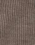 Ribbestrikket pannebånd i ull - swatch