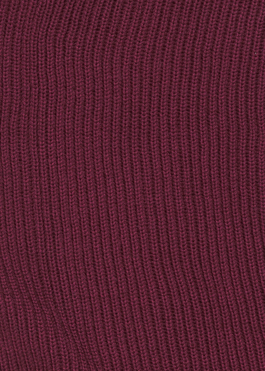 hettesjal - plommerød - swatch