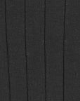 Finstrikket genser i ull - Svart - swatch
