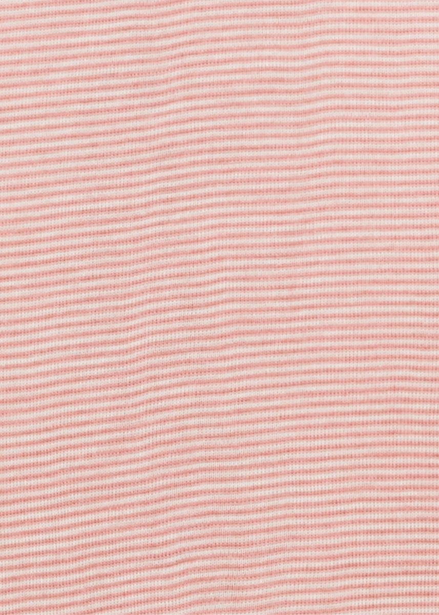 Nattkjole i ull med silke m/knapper - Lys rose/natur - swatch