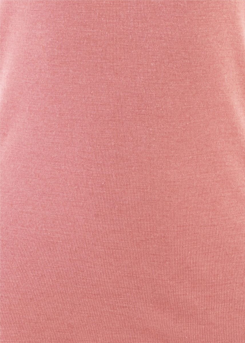 Ulltrøye dame, kort erm, ull med silke - Lys rose - swatch