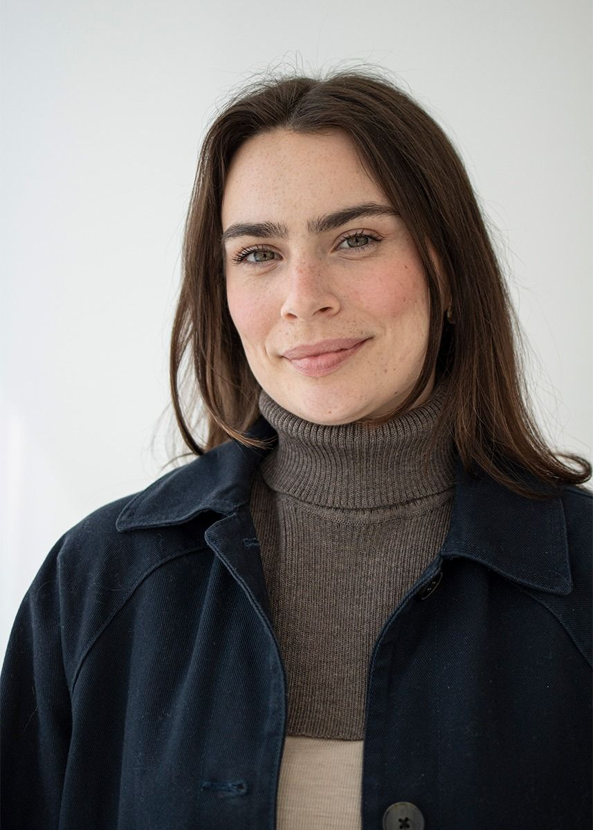 Hals i ribbestrikket ull