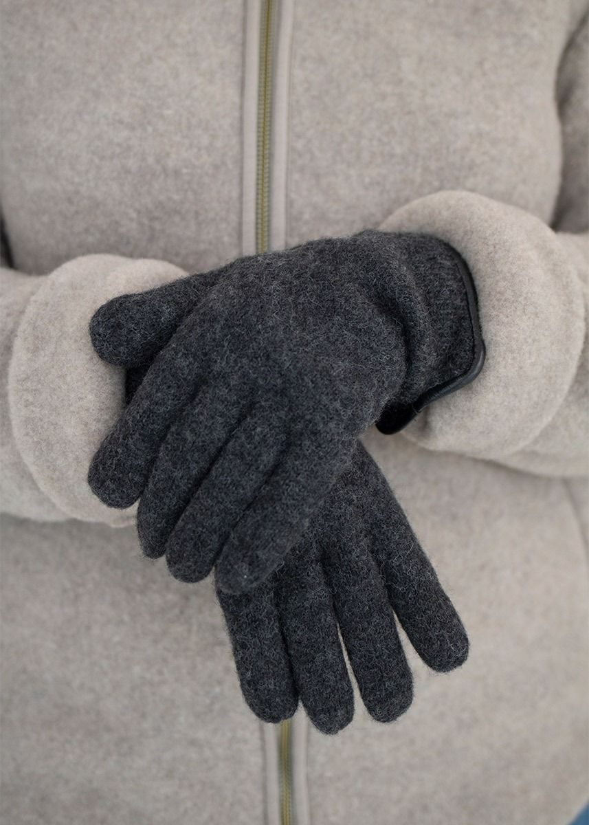 Hansker m/skinnkant til dame