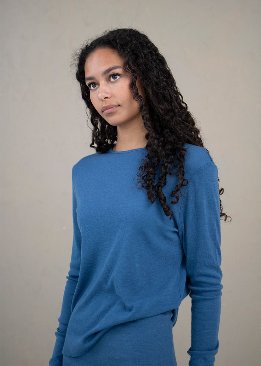 Genser i ull med avslappet fasong