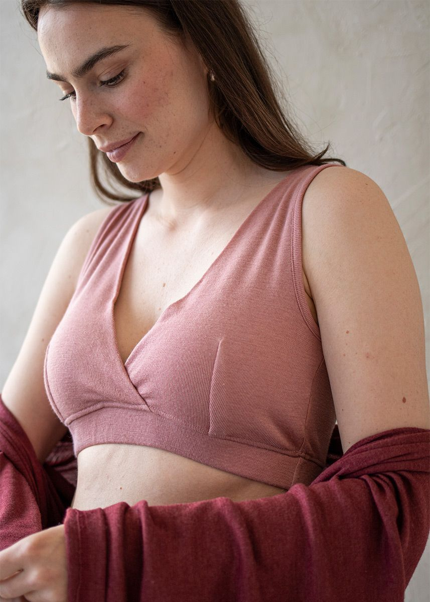 Amme-bh i ull med silke