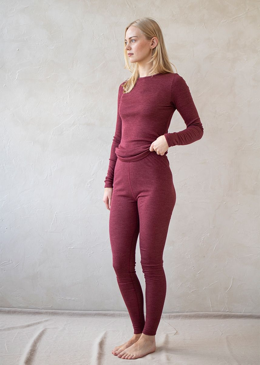 Ullongs i ull med silke, dame