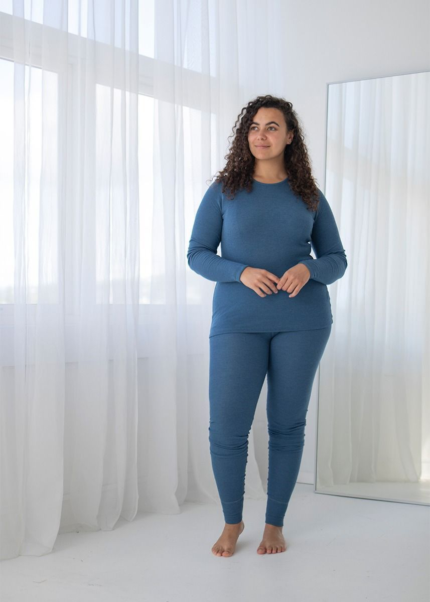 Ullongs i ull med silke, dame