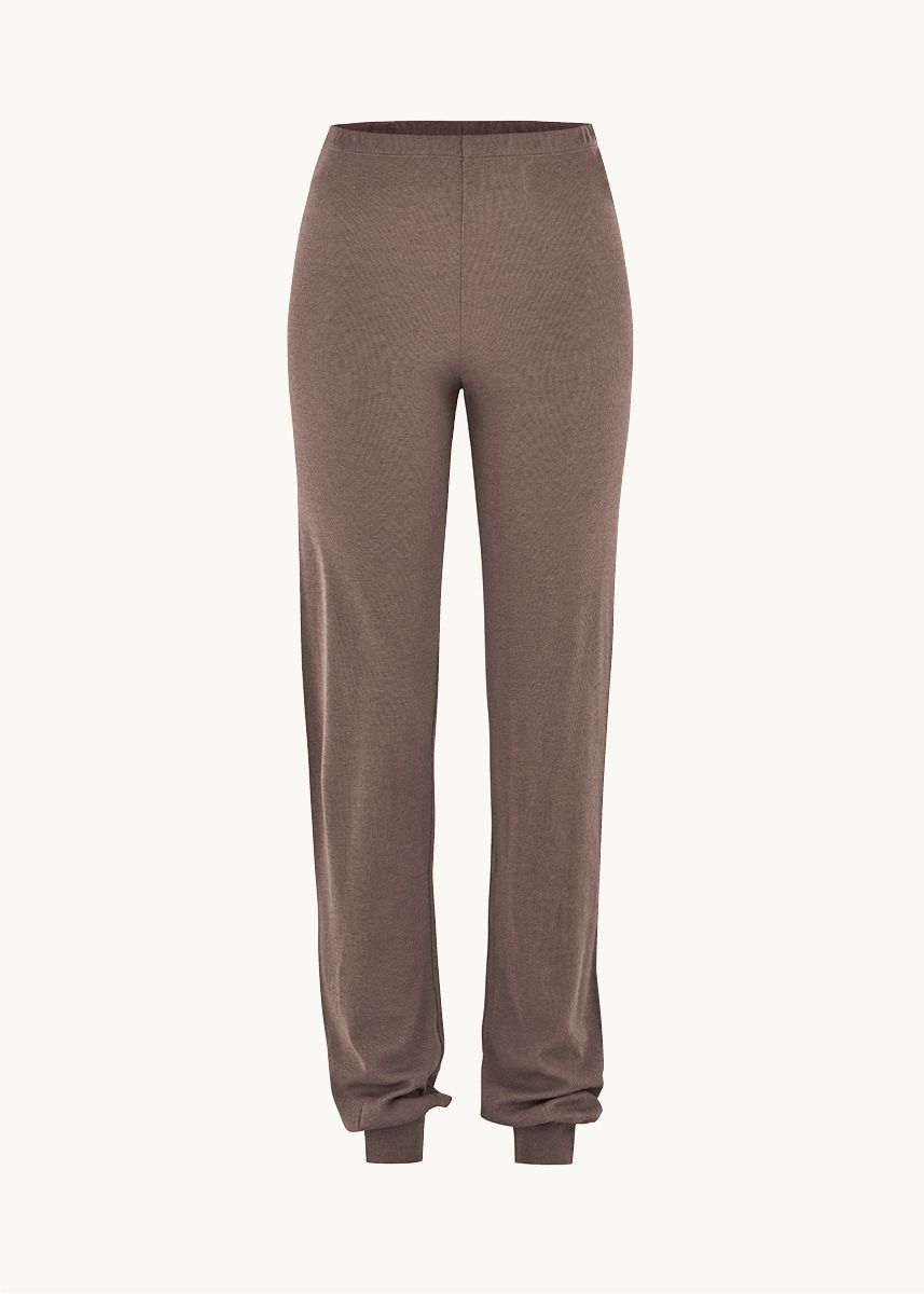 Joggebukse i ull med silke