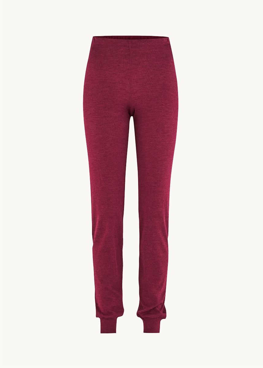 Joggebukse i ull med silke