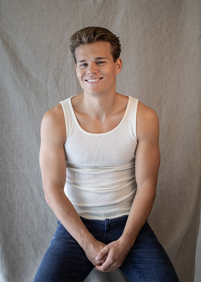 Ullsinglet i ull med silke, unisex 