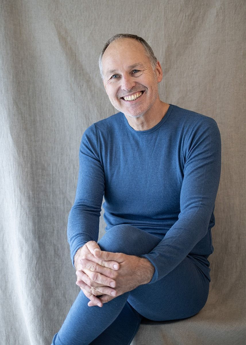 Genser i ull med silke, herre