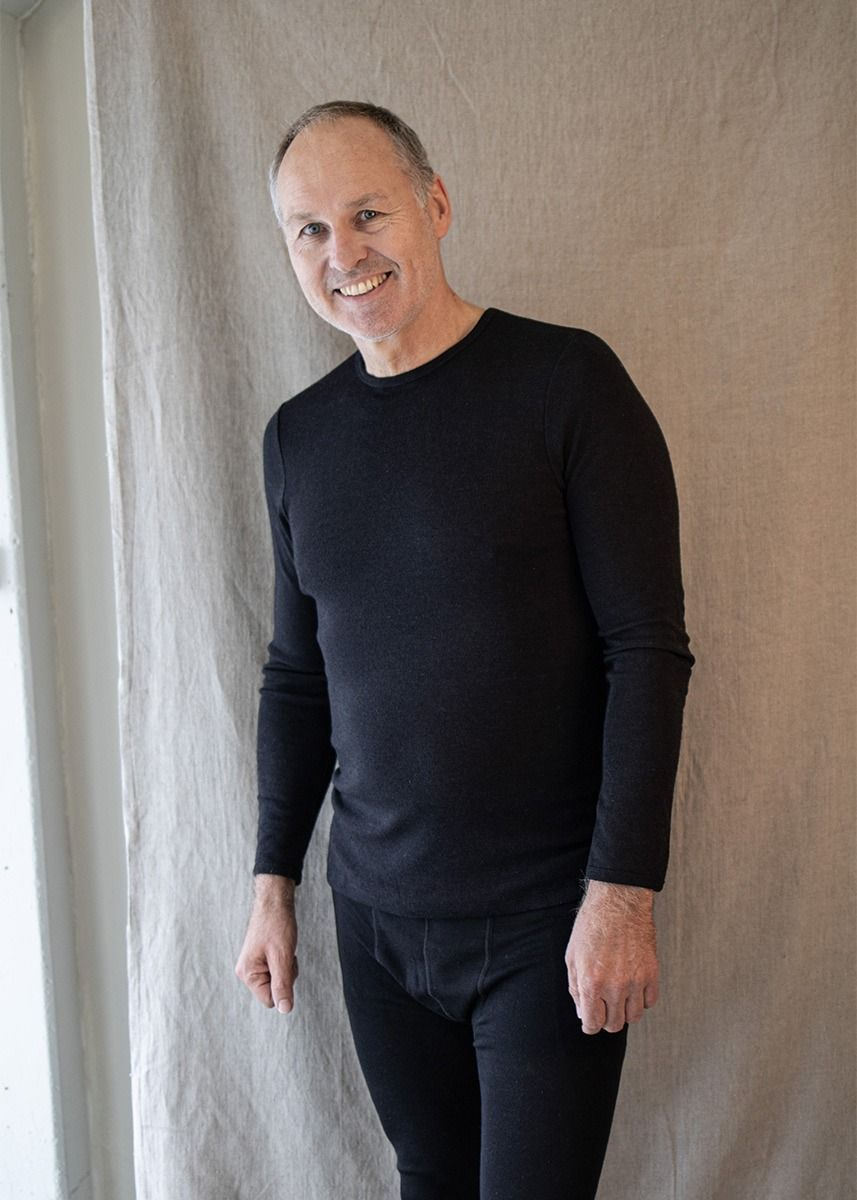 Genser i ull med silke, herre