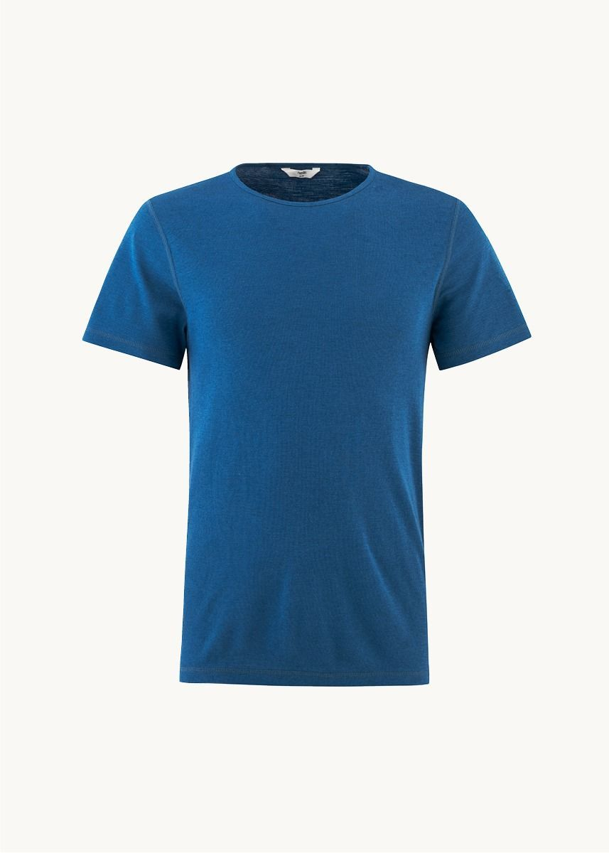 T-skjorte i ull med silke, herre 