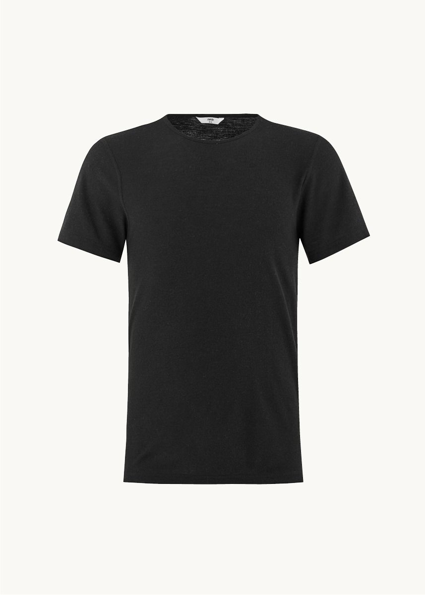 T-skjorte i ull med silke, herre 