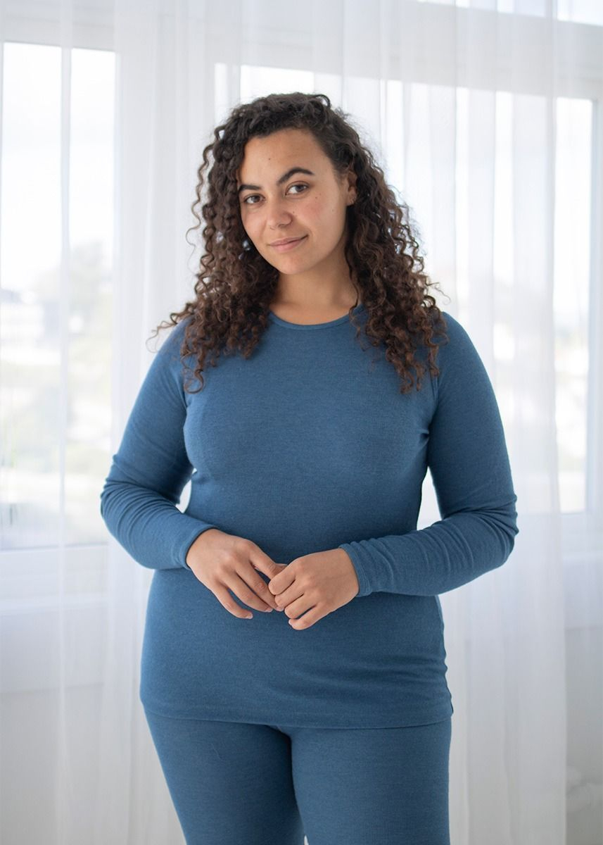 Genser i ull med silke, dame