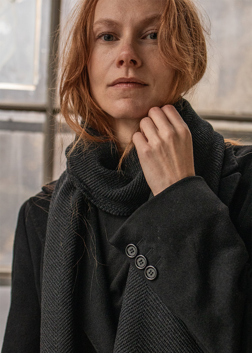 Ullskjerf herringbone