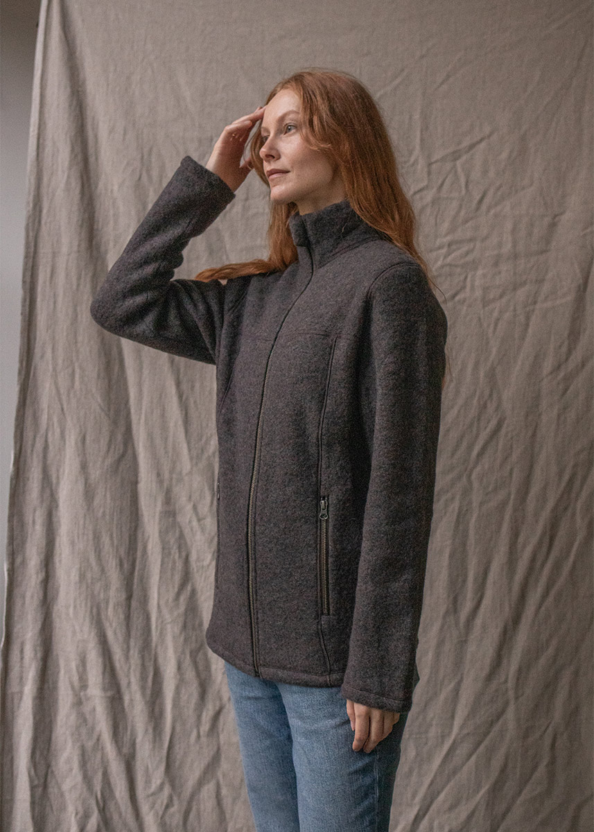 Jakke i ullfleece, unisex